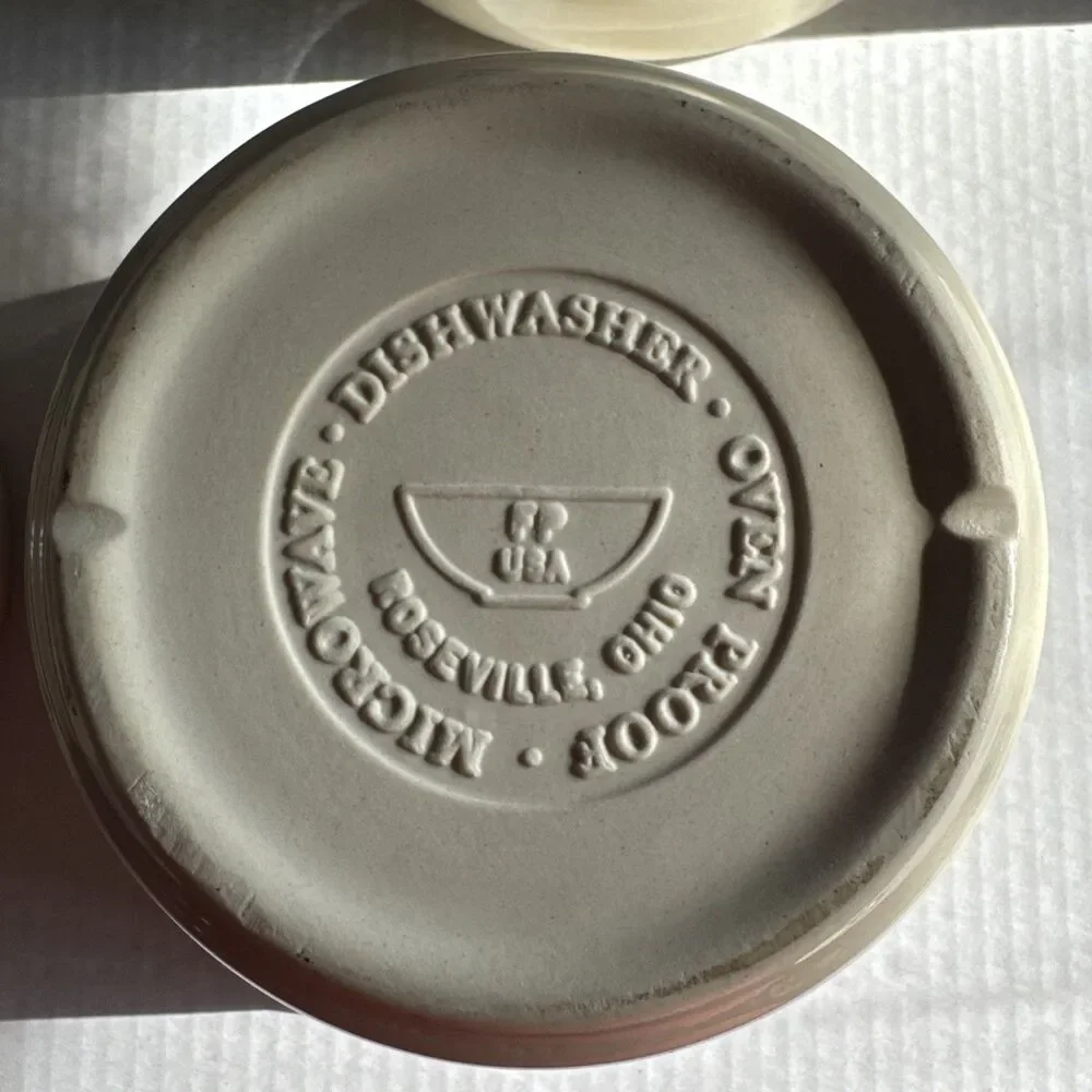 Vintage Roseville Pottery Friendship Ramekins 4 1/2